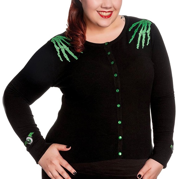 Hell Bunny Doomed Cardigan Plus 